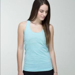 Lululemon Swiftly Tech Tank light blue sz 4